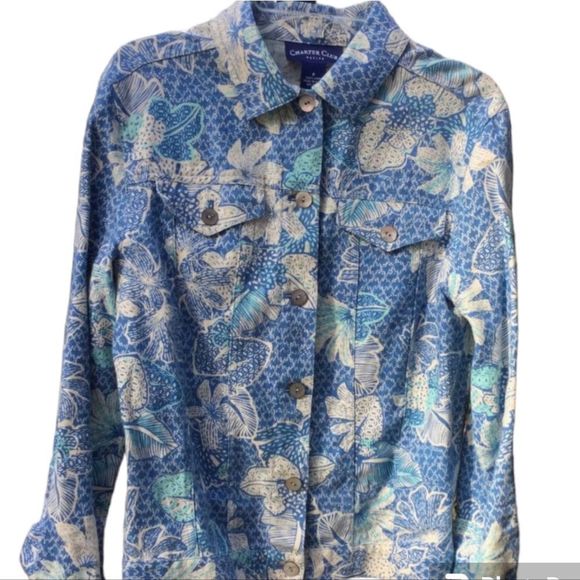 Charter Club Linen Floral Skirt Suit - Picture 4 of 10